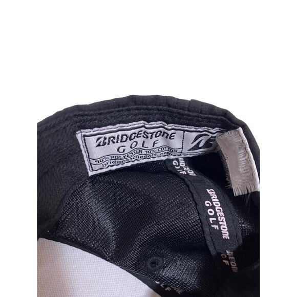 Bridgestone Golf Tour B Relax Black Adjustable Golf Hat Baseball Cap - Picture 4 of 5